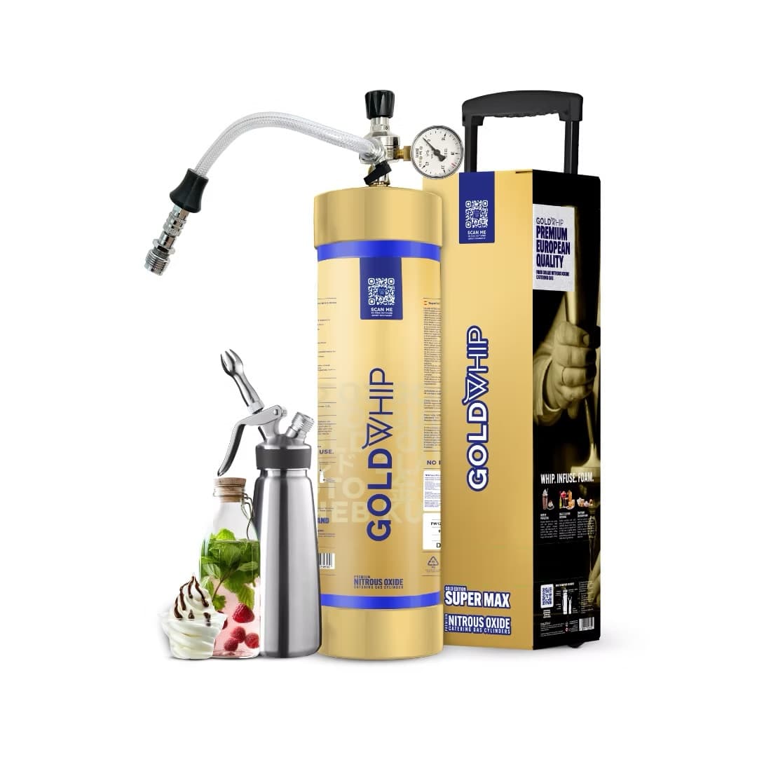 GoldWhip 640g N2O cream charger cylinder